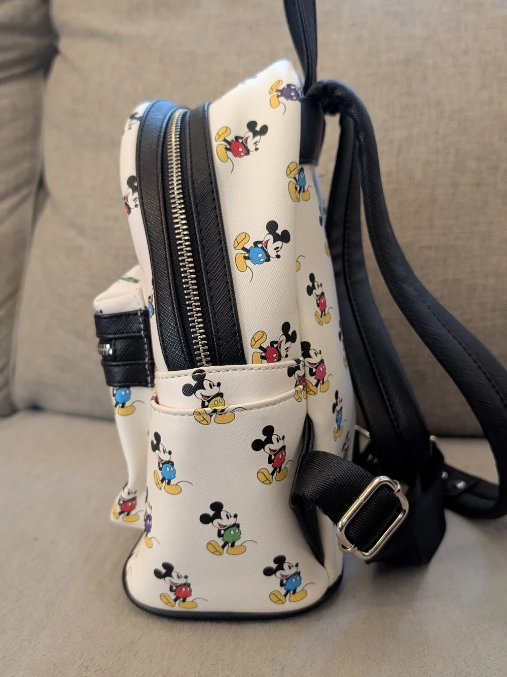 Loungefly Disney Parks White Mickey Mouse Mini Backpack